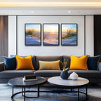 Black Framed Beach Wall Art Set - Image 2