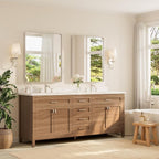 TETOTE Brushed Nickel Bathroom Mirror 30 x 36 Inch - Image 2