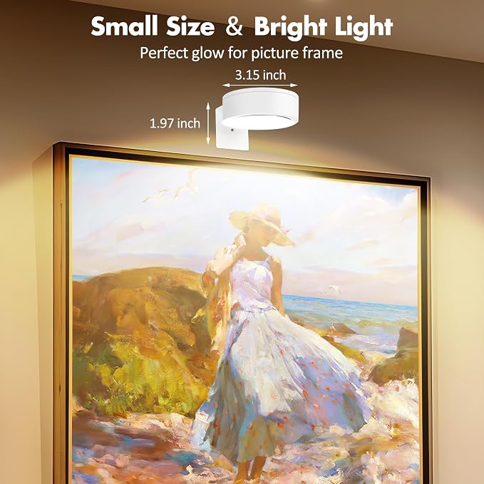 6Pcs Picture Light Battery Operated, Magnetic Led Painting Light - Image 4