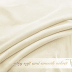 NICETOWN Ivory White Velvet Curtains 102" Length 52" Wide - Image 7