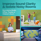 Acoustic Panels 12-Pack Soundproof Wall Panels 12"x12"x0.4" Decorative Sound - Image 7