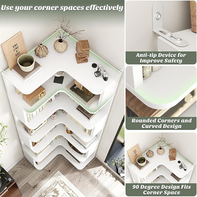Armocity Corner Book Shelf - Image 4