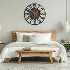Maxstar Round Wall Clock for Living Room Decor Battery Operated Non Ticking - Image 5