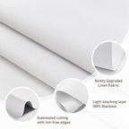 AOSKY Custom Linen Roller Blinds Shades - Image 2