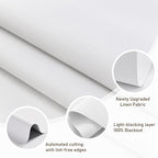 AOSKY Linen Roller Blinds Shades - Image 2