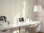 Guvana Grasscloth Peel and Stick Wallpaper Cream Textured Contact Paper Modern - Image 3