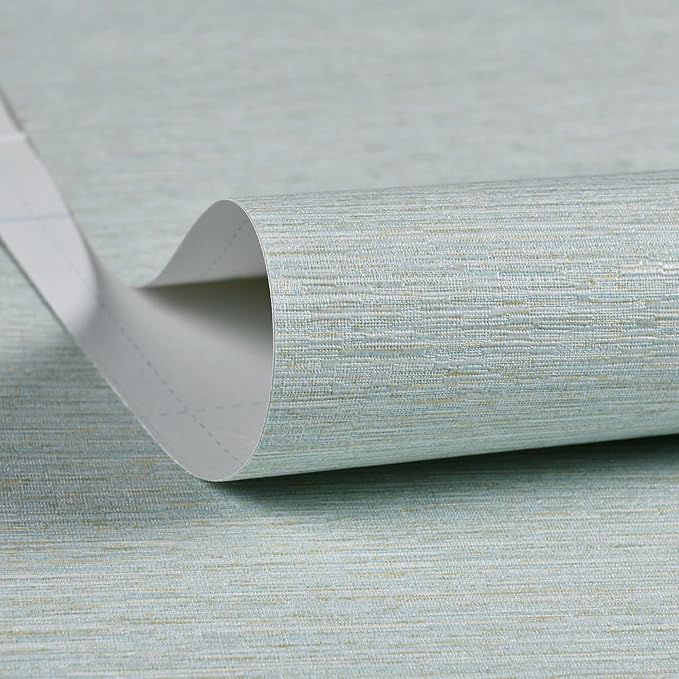 Haimin Grasscloth Wallpaper Peel and Stick 20.9in X 393in Fabric Contact Paper - Image 3