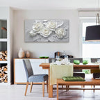 Suconvng Floral Wall Art Living Room Minimalist Painting Aesthetic Wall Decor - Image 2