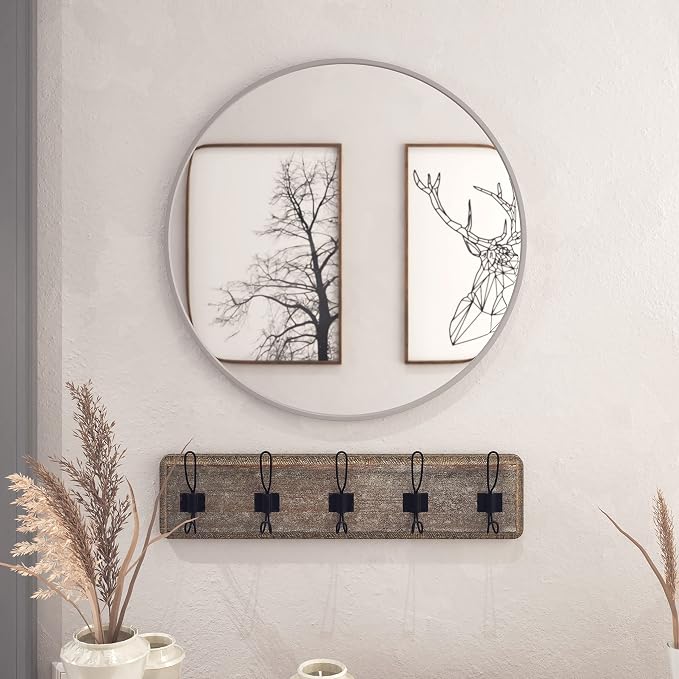 HBCY Creations Medium Round Mirror, Living Room and More, Modern Minimalist - Image 2
