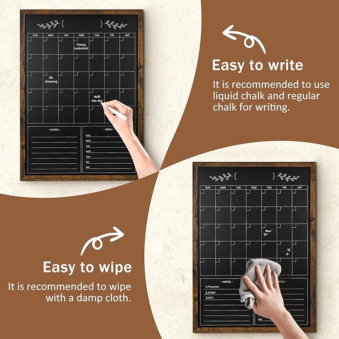 Chalkboard Calendar for Wall - Image 3