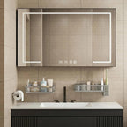 PUSDON 5-in-1 Wide Wall Mount Wrapped Mesh Kitchen Organizer & Shower Caddy Kit - Image 2