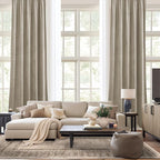 NICETOWN Camel Velvet Curtains 84 Inch Long 62 Wide, Rod Pocket Room Darkening - Image 7