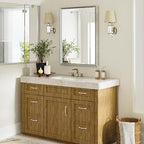 Silver Bathroom Mirror, 24x32 Inch Beveled Silver Vanity Mirror - Image 6