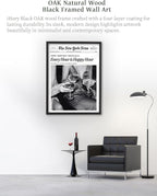 iHery Premium 12x16in Natural Black OAK Wood Trendy Every Hour is Happy Hour - Image 4