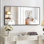 KOCUUY Black Bathroom Mirror, 24x48 Inch Rectangle Mirror by KOCUUY
