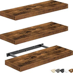 QEEIG Floating Shelves for Wall Bathroom Shelf Bedroom Kitchen Living Room - Image 9
