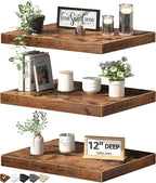QEEIG 12" Deep Floating Shelves by QEEIG