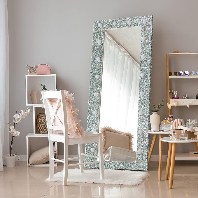 CRE8TIVE Silver Holographic Glitter Wallpaper Border Peel and Stick Wall - Image 3