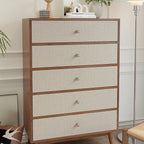 VEELIKE Beige Glasscloth Peel and Stick Wallpaper Textured 24''x118'' - Image 7