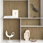 VEELIKE 15.7''x354'' Gold Brown Grasscloth Wallpaper Textured Woven Grass Cloth - Image 8