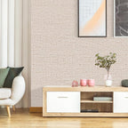 Beige Grasscloth Contact Paper 15.75x196.85inch Peel and Stick Wallpaper - Image 6