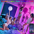 Tenmiro 32.8ft LED Strip Lights, RGB LED Smart Music Sync Color Changing LED - Image 3