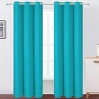 LEMOMO Teal Thermal Blackout Curtains/42 x 95 Inch/Set of 2 Panels Room by Lemomo