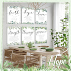 Sacubee 6 Pack Acoustic Christian Art Panels 12" x 16" Faith Hope Love - Image 6