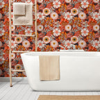 HAOKHOME Boho Peel and Stick Wallpaper Floral Wall Paper Removable - Image 3