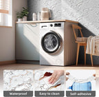 Vieshful 20pcs Peel and Stick Backsplash Tile，12"x12" Self Adhesive Marble Tile - Image 4