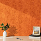 17.5"x317" Crushed Orange Velvet Peel and Stick Wallpaper Orange Wallpaper Self - Image 6