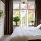 NICETOWN Brown Velvet Blackout Curtains 96 inches Long, Room Darkening Home - Image 2