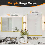 Delma Bathroom Vanity Mirror, High-Definition Bathroom Mirror, Versatile - Image 7