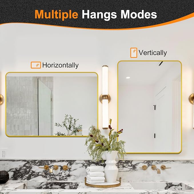 Delma Bathroom Vanity Mirror, High-Definition Bathroom Mirror, Versatile - Image 7