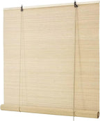 Bamboo Blinds for Interior Windows, Custom Roller Shades for Indoor Window and by BAYUE