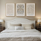 Framed Large William Morris Vintage Wall Art Set of 3, Large Neutral Botanical - Image 4