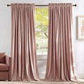 NICETOWN Dusty Pink Velvet Curtains by NICETOWN