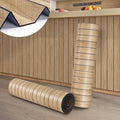 ReWallpaper 24in X 10ft Peel and Stick Wall Panels Light Oak Faux Wood Slat by ReWallpaper