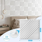 Art3d 33-Pack 3D Wall Panels for Interior Wall Decor, Textured Accent Walls - Image 3