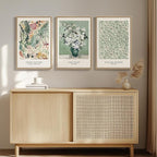 Framed Large Matisse Wall Art for Living Room, 3 Piece Vintage Sage Green - Image 4
