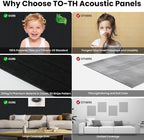 5 Pack Acoustic Panels, 47.2 x 23.6 x 0.35 Inch Sound Proof Panels - Image 8