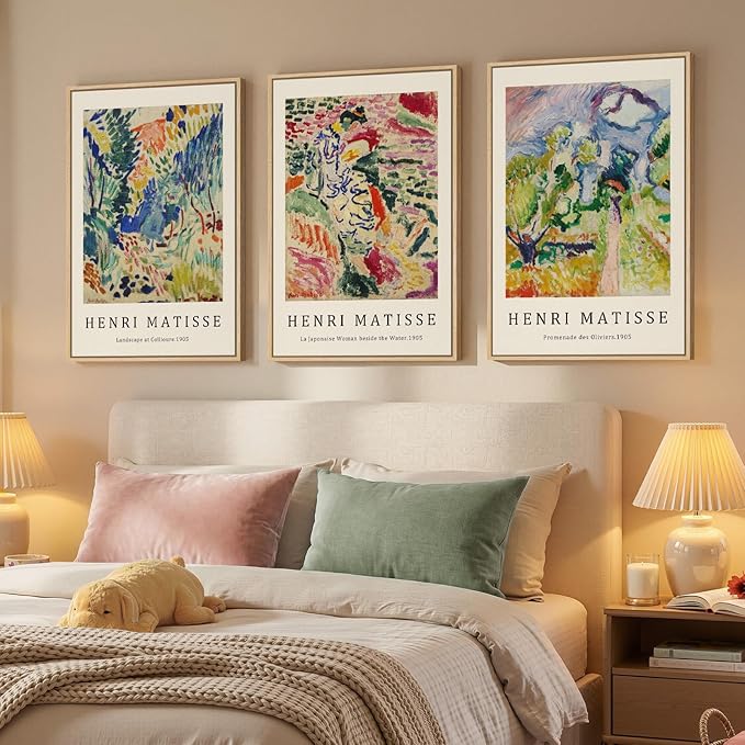 Large Framed Matisse Wall Art for Living room, Retro Vintage Matisse Famous - Image 2