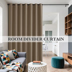 RYB HOME Extra Wide 100% Blackout Patio Door Curtain 96 inch Long, Grommet Room - Image 9