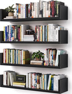 Wall Bookshelf, U Shaped Floating Bookshelf, Hanging Bookshelves by Unknown