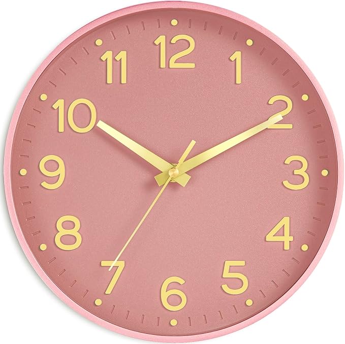 Roymnie Silent Wall Clocks Battery Operated 8 Inch-Modern Non Ticking Analog by Unknown