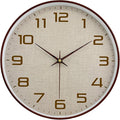 Woodgrain Wall Clocks Battery Operated 12 Inch by MABPEDO