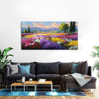 Flower Wall Art Vintage White Floral Canvas Pictures Abstract Blooming Flower - Image 5
