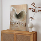 Moses Parting the Red Sea Canvas Wall Art Modern Christian Bible Stories Wall - Image 5