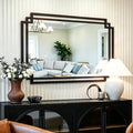 32" x 47" Large Wall Mirror for Living Room Decor, Horizontal/Vertical Hanging by AutdotWallMirrors