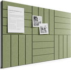 Bumusty Large Cork Board Alternative-36 x 24" Felt Bulletin Board Tiles by BUMUSTY